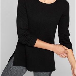 Athleta Honeycomb Thermal sweater tunic Black XL